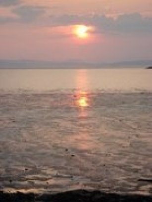 Le coucher de soleil de Kamouraska.Thérapeutique. Août 2007.